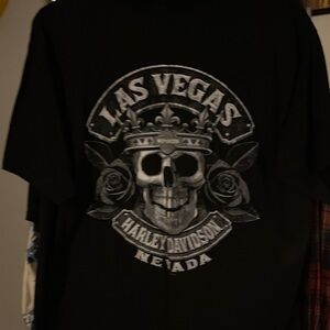 #128 Harley-Davidson Black Las Vegas Skull Tee